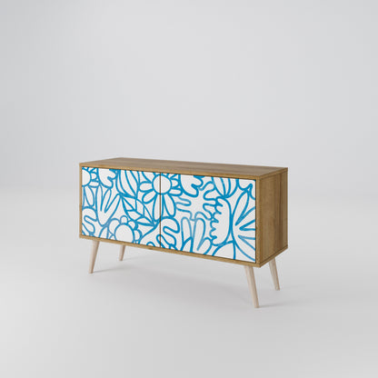 BLOOMY MORNING Compact 2-Door TV Cabinet