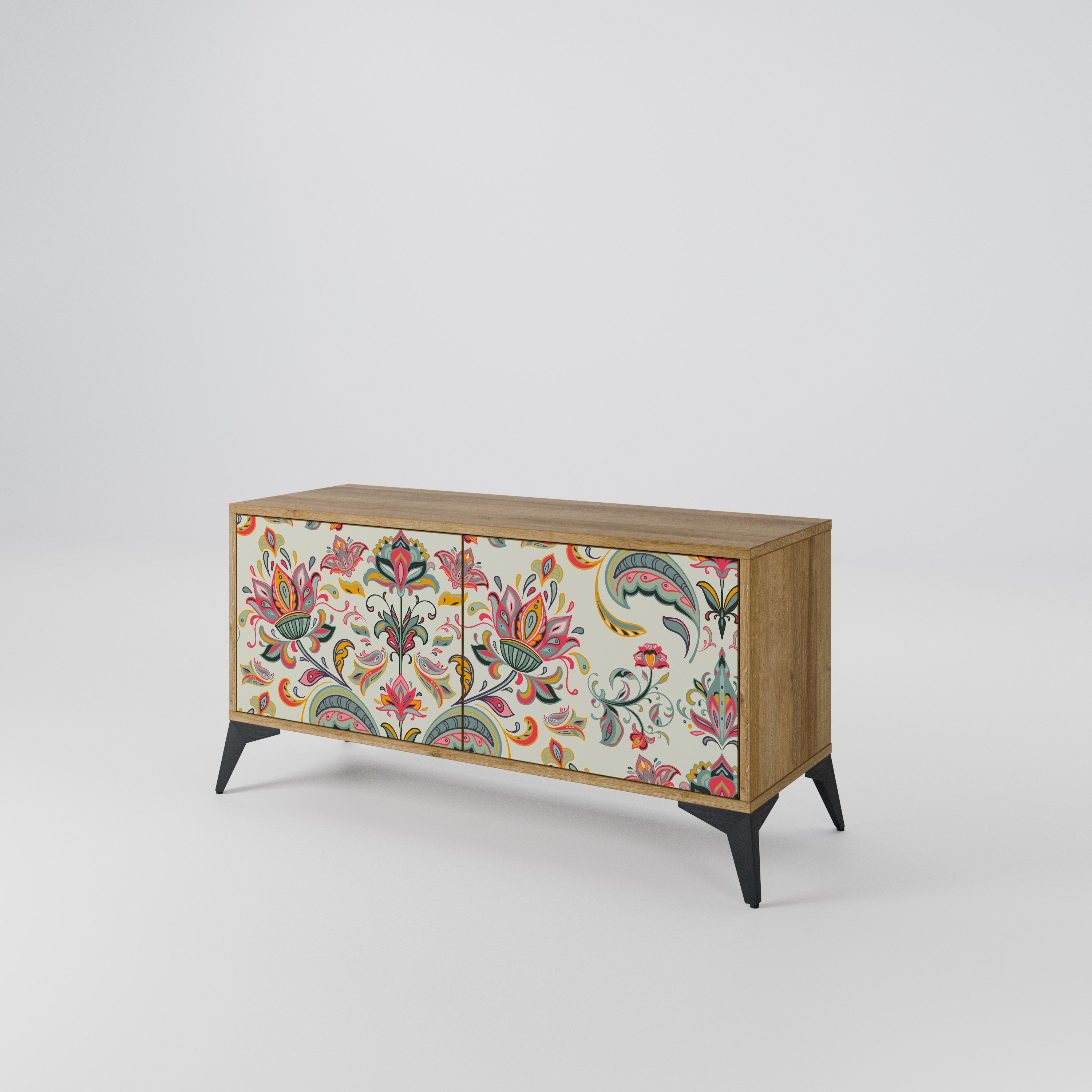 ORGANIC FOLKLORE Compact 2-Door TV Cabinet