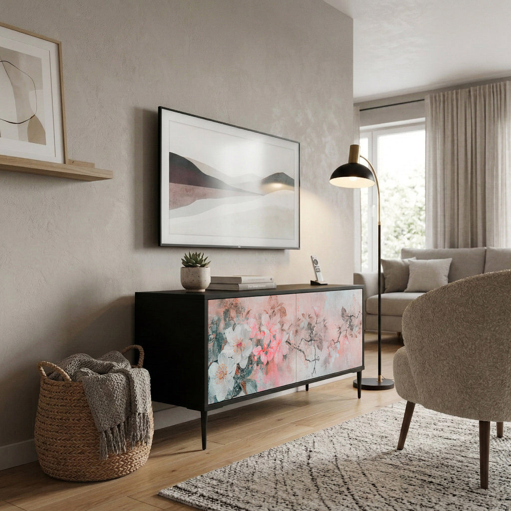 CHERRY BLOSSOM Compact 2-Door TV Cabinet