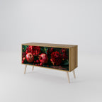 DAHLIAS AND POMEGRANATES Compact 2-Door TV Cabinet