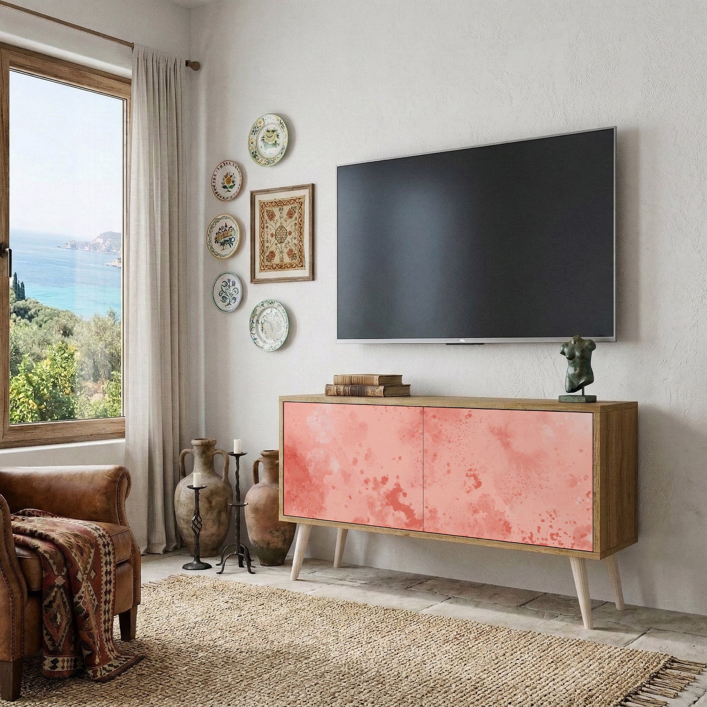 CRANE DANCE Compact 2-Door TV Cabinet