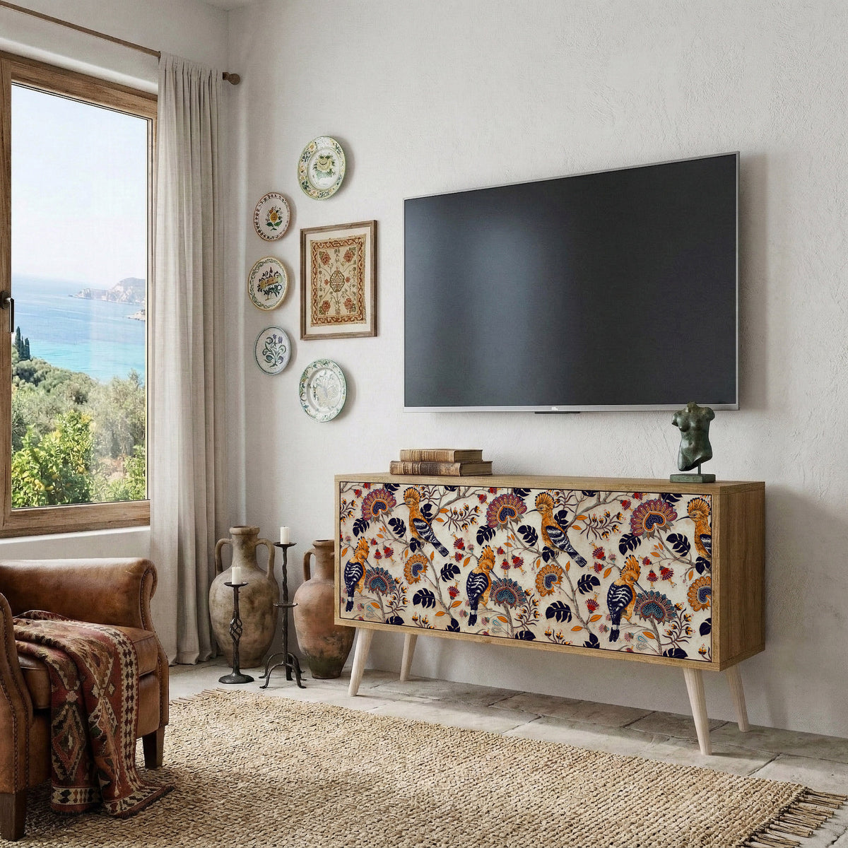 EMINENT HOOPOE Compact 2-Door TV Cabinet