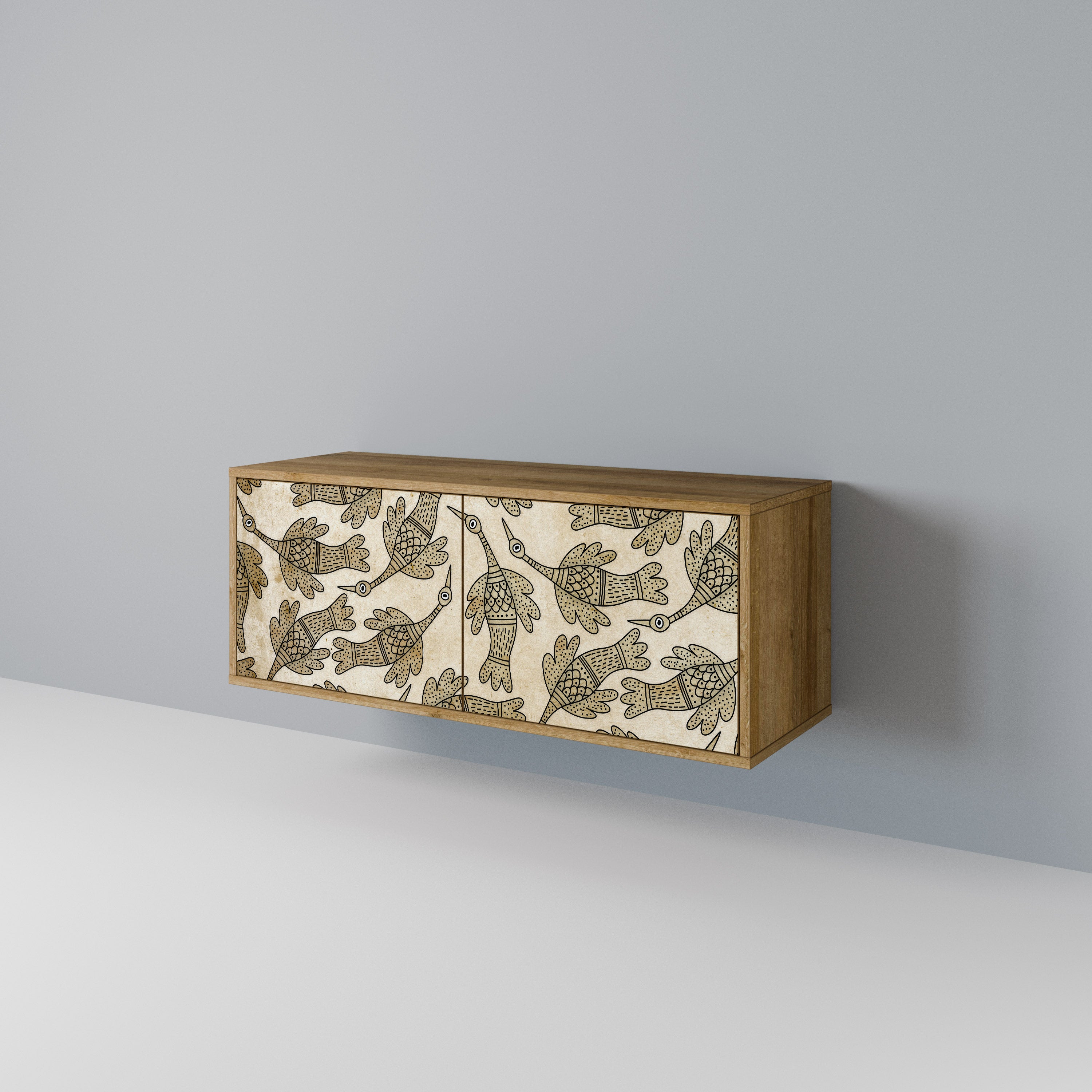 ALMONDINE SONGBIRD Compact 2-Door TV Cabinet