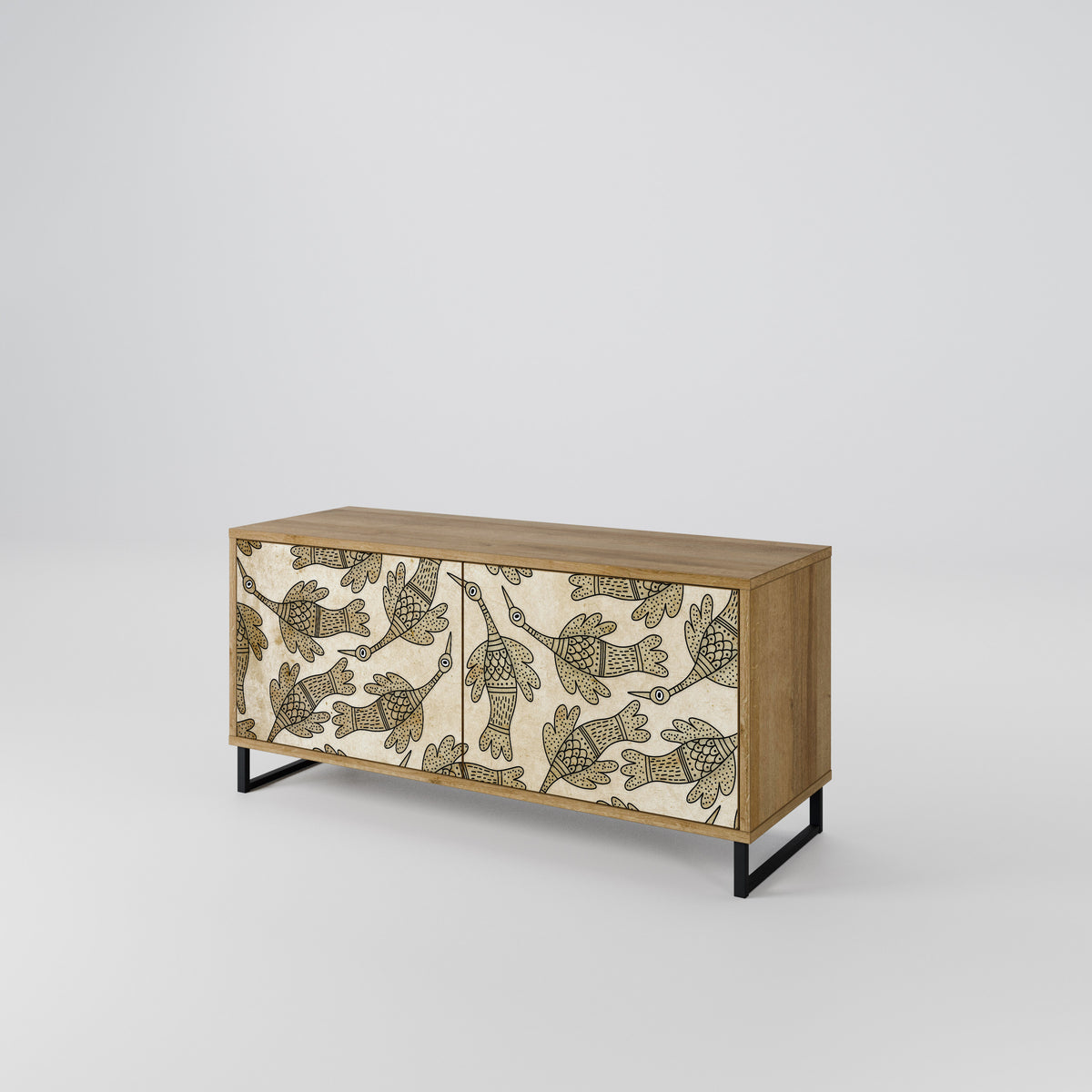 ALMONDINE SONGBIRD Compact 2-Door TV Cabinet