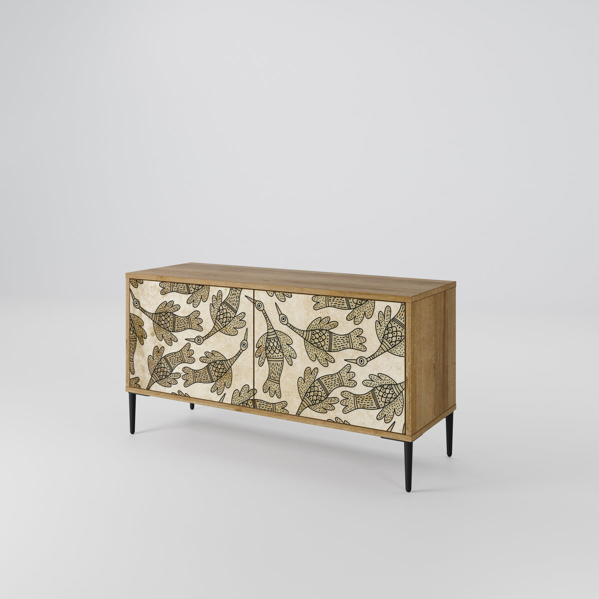 ALMONDINE SONGBIRD Compact 2-Door TV Cabinet