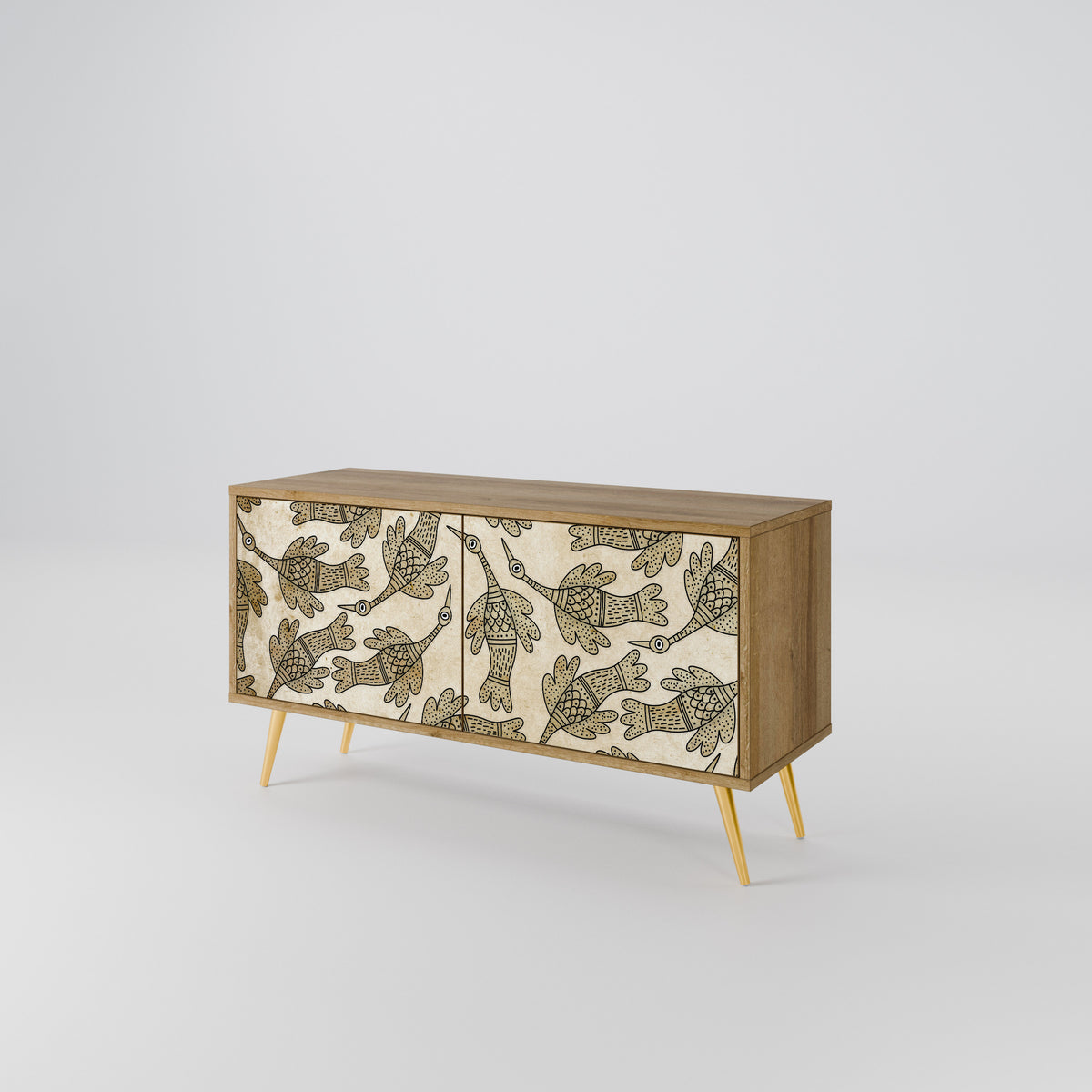 ALMONDINE SONGBIRD Compact 2-Door TV Cabinet