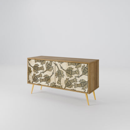 ALMONDINE SONGBIRD Compact 2-Door TV Cabinet
