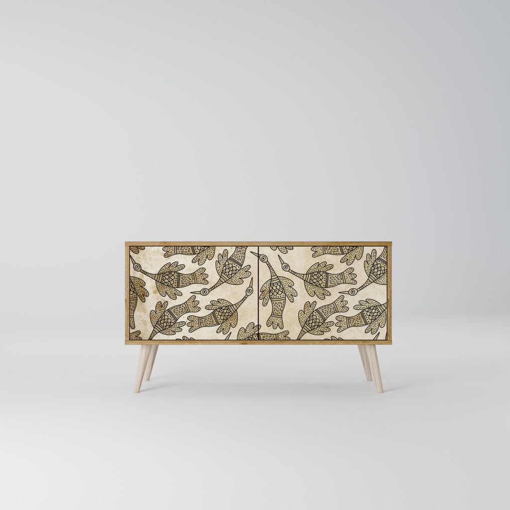 ALMONDINE SONGBIRD Compact 2-Door TV Cabinet