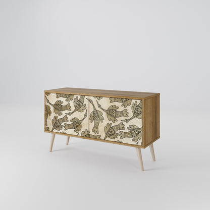 ALMONDINE SONGBIRD Compact 2-Door TV Cabinet