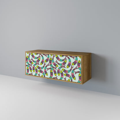 INDIAN FISH Compact 2-Door TV Cabinet