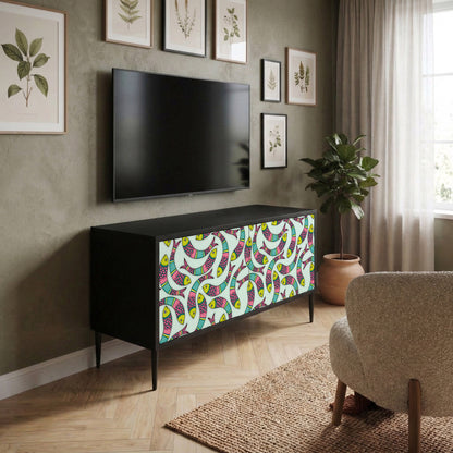 INDIAN FISH Compact 2-Door TV Cabinet