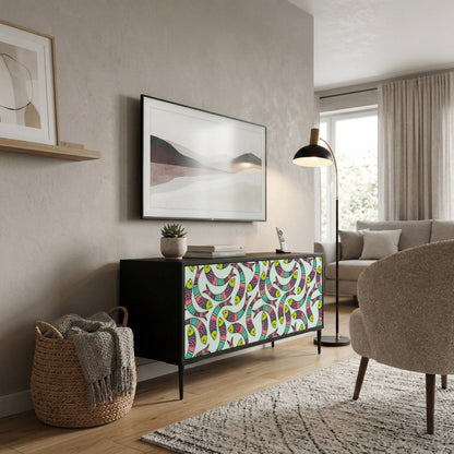 INDIAN FISH Compact 2-Door TV Cabinet