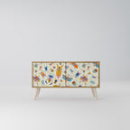 COLORFUL INSECTS Compact 2-Door TV Cabinet