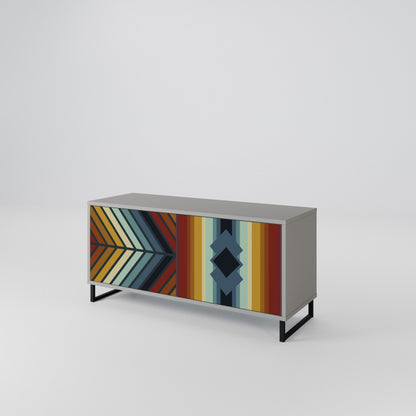 INDIGENOUS ZIGZAG Compact 2-Door TV Cabinet