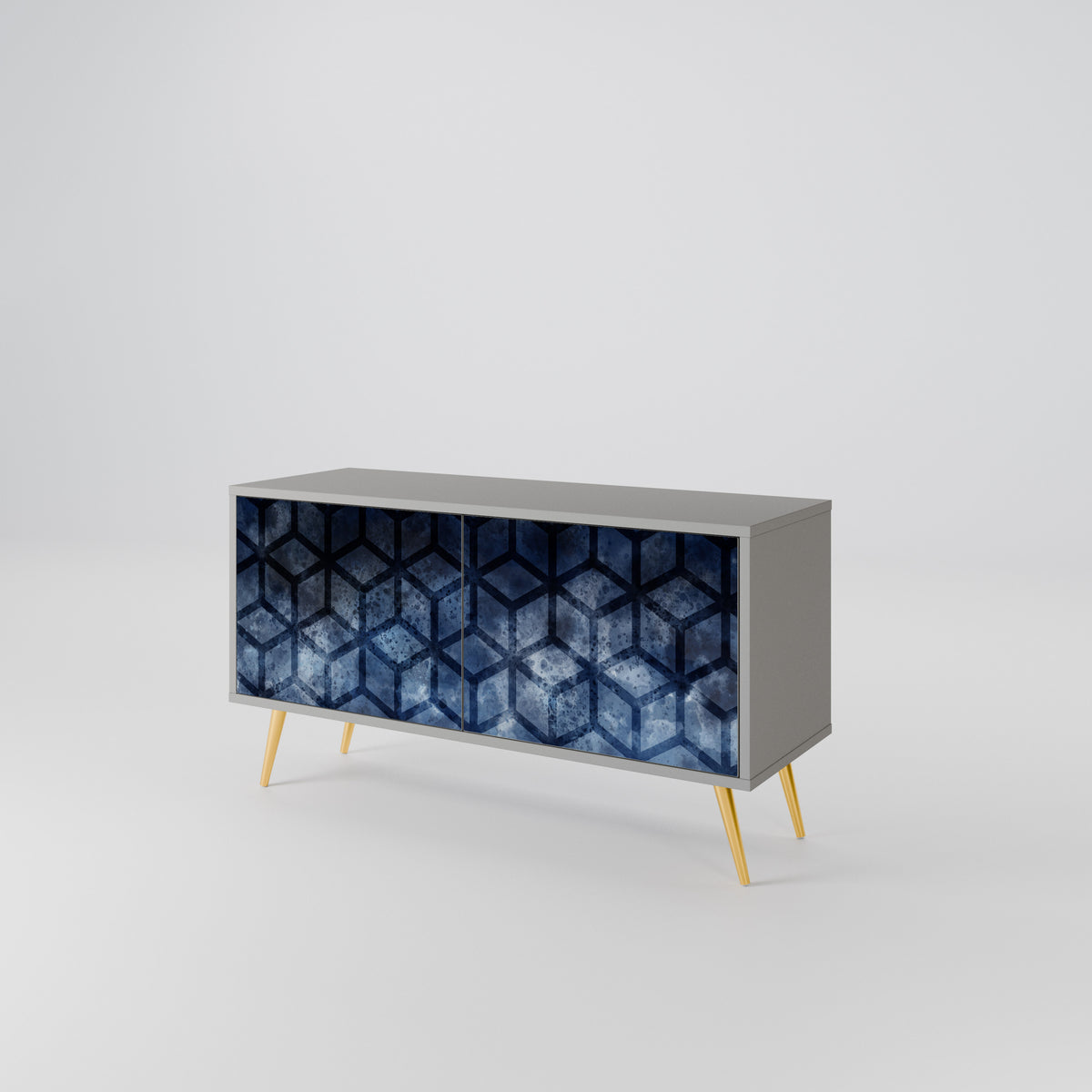 CUBIC MIST Compact 2-Door TV Cabinet