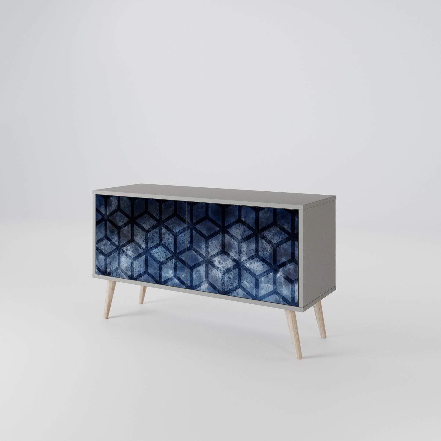 CUBIC MIST Compact 2-Door TV Cabinet