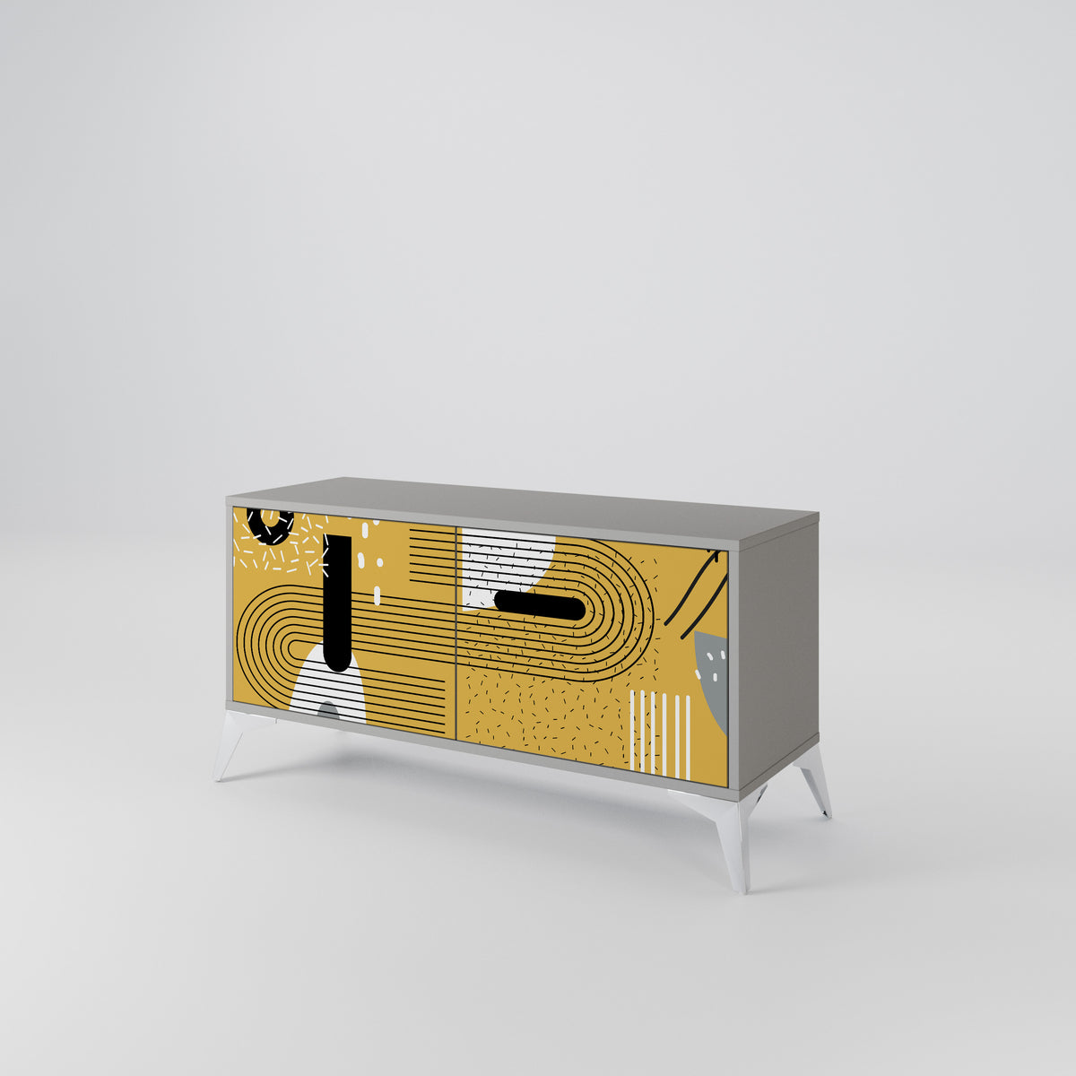 SHAPESHIFT SYMPHONY Compact 2-Door TV Cabinet