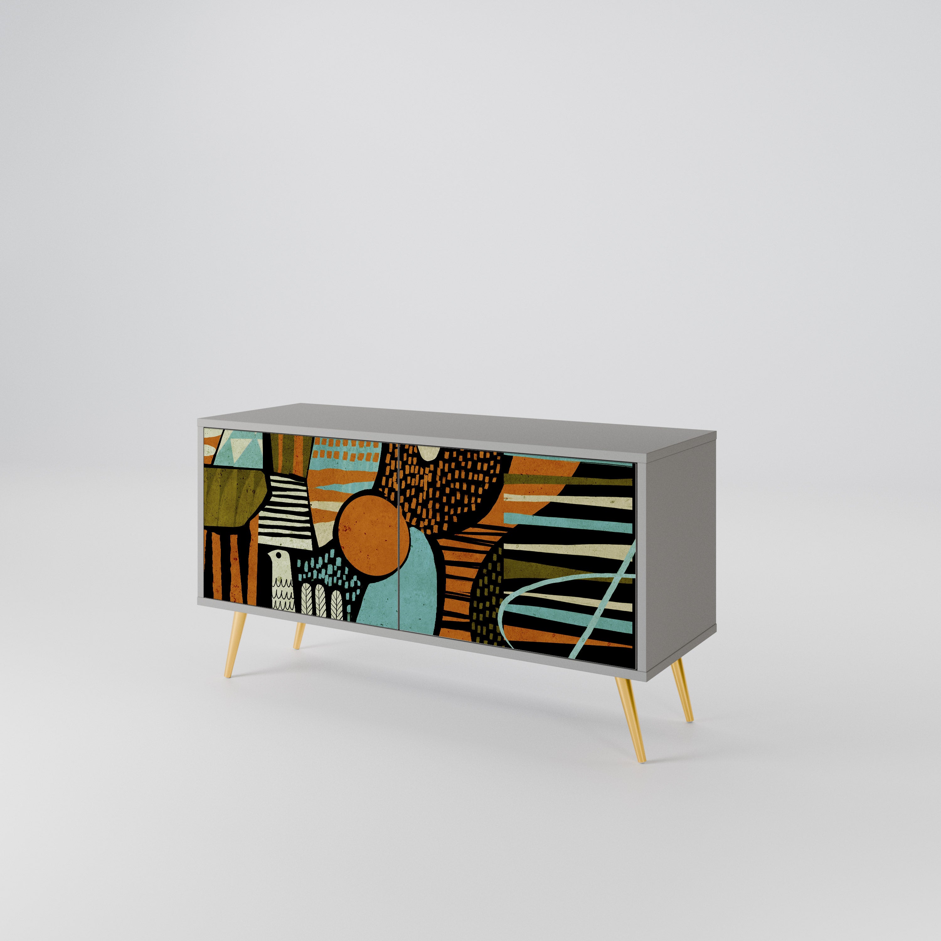 GEODE GLIMMER Compact 2-Door TV Cabinet