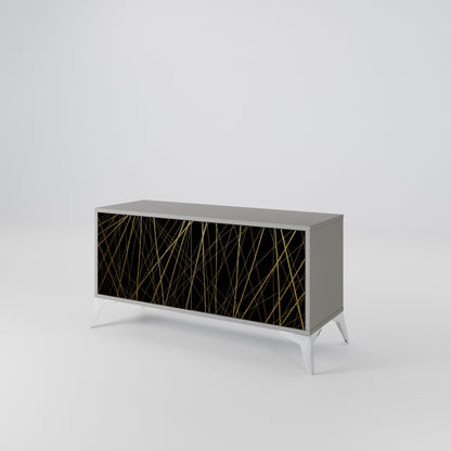 BRIGHT MESH Compact 2-Door TV Cabinet