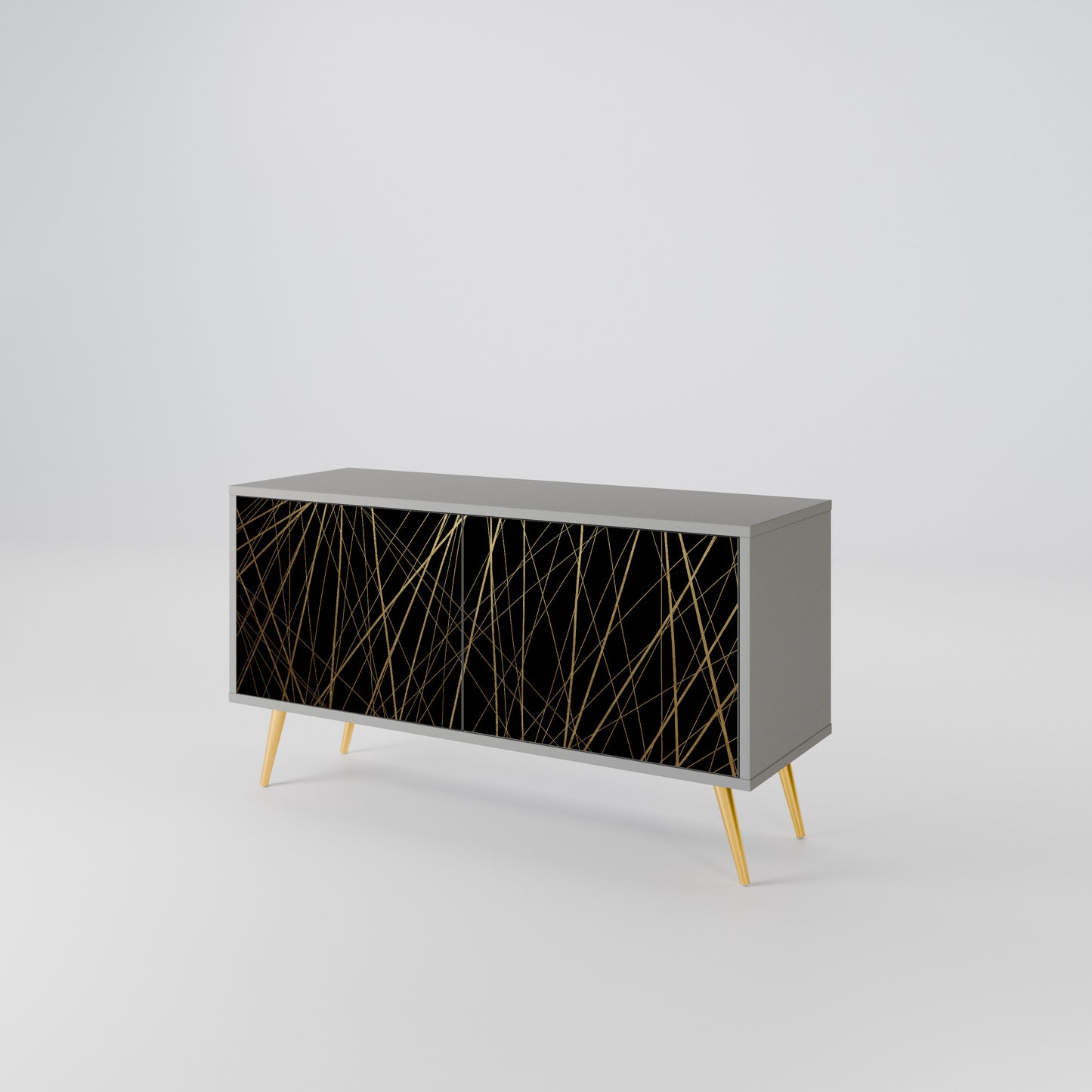 BRIGHT MESH Compact 2-Door TV Cabinet