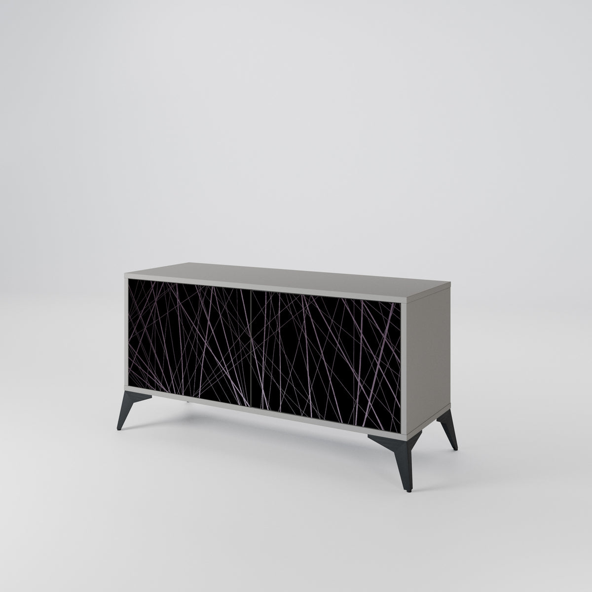 SHIMMER SPIDERGRAM Compact 2-Door TV Cabinet