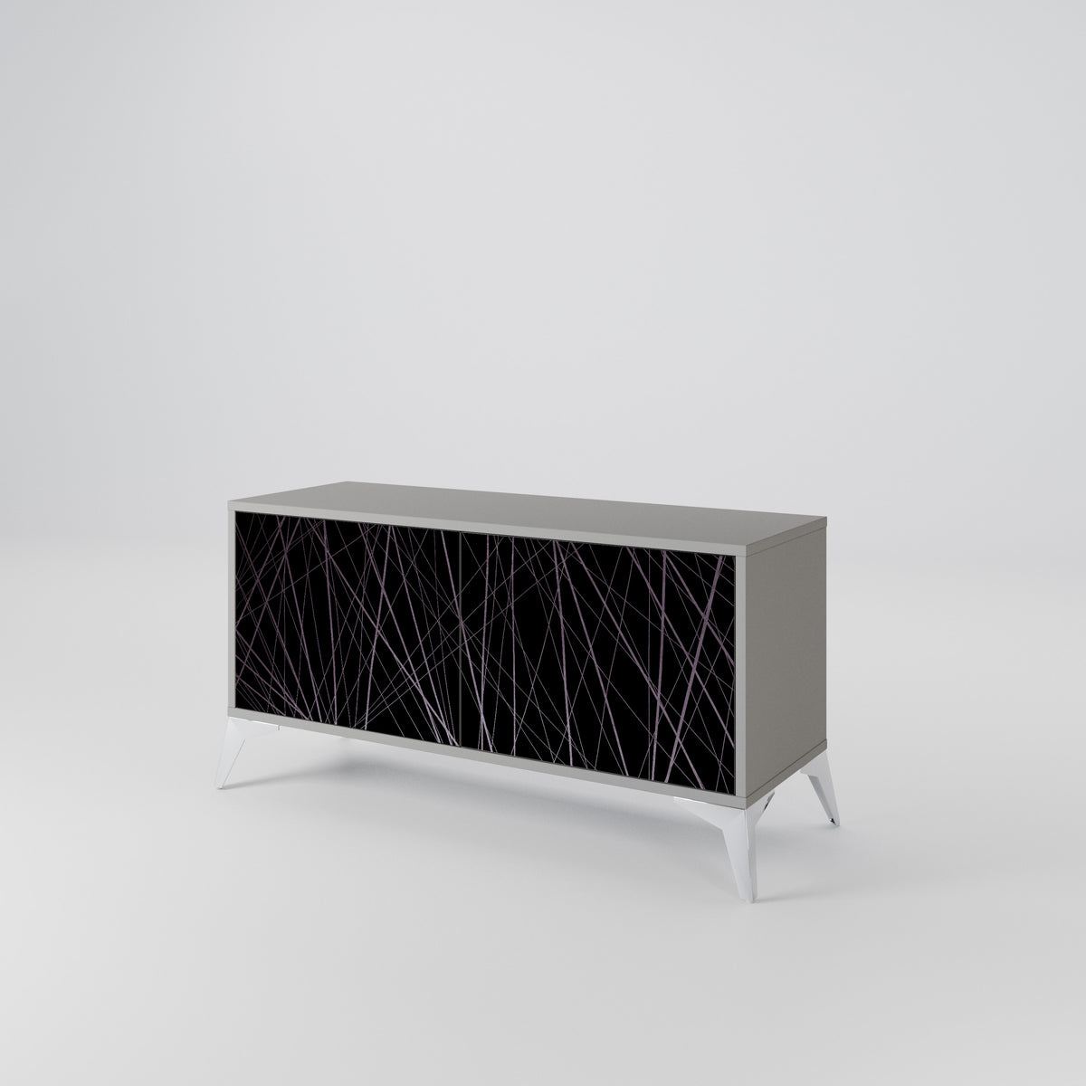SHIMMER SPIDERGRAM Compact 2-Door TV Cabinet