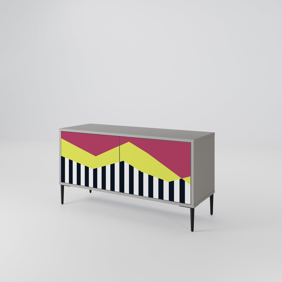 PIANO FANTASY Compact 2-Door TV Cabinet