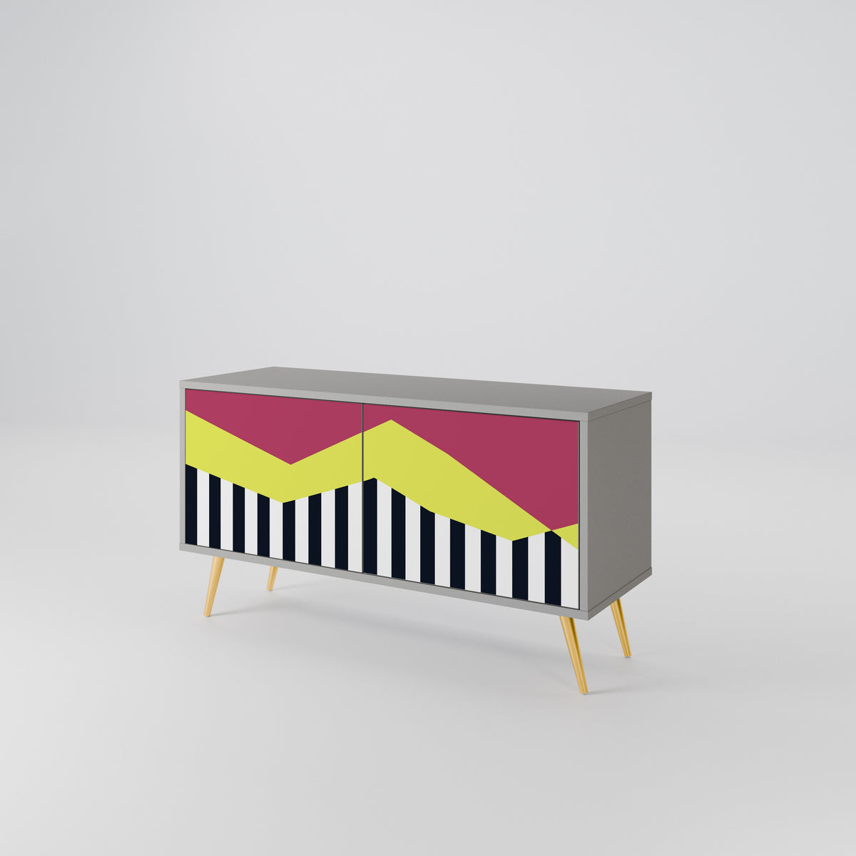 PIANO FANTASY Compact 2-Door TV Cabinet