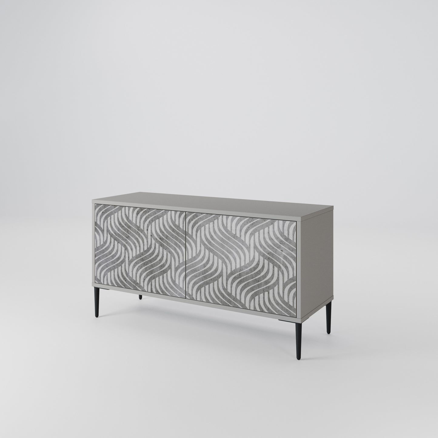 CONCRETE MOVEMENT Compact 2-Door TV Cabinet