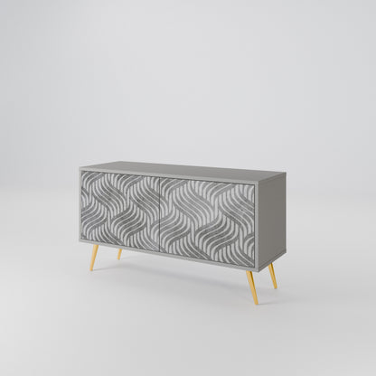 CONCRETE MOVEMENT Compact 2-Door TV Cabinet