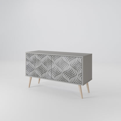 CONCRETE MOVEMENT Compact 2-Door TV Cabinet