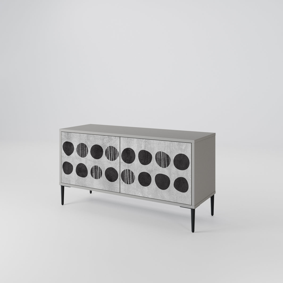 GHOSTLY GRADIENTS Compact 2-Door TV Cabinet