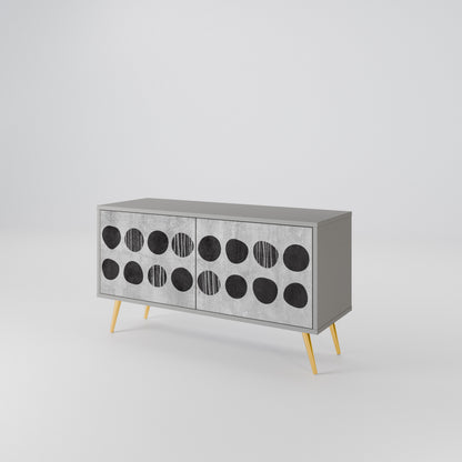 GHOSTLY GRADIENTS Compact 2-Door TV Cabinet