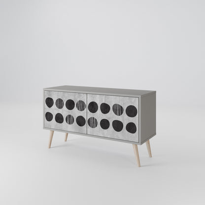 GHOSTLY GRADIENTS Compact 2-Door TV Cabinet