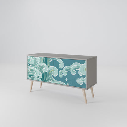 ASIAN SWAY Compact 2-Door TV Cabinet