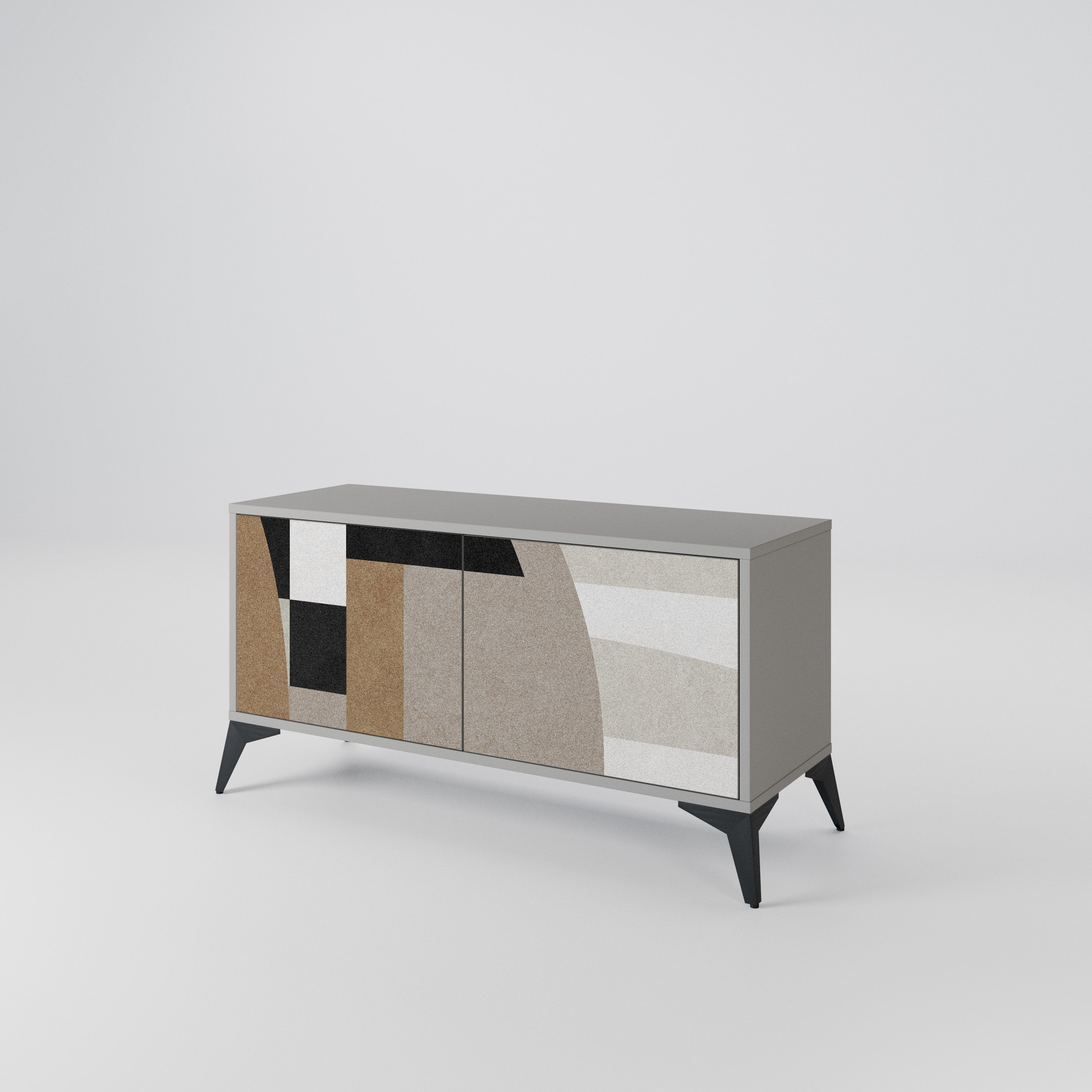 DELICATE MEMENTO Compact 2-Door TV Cabinet