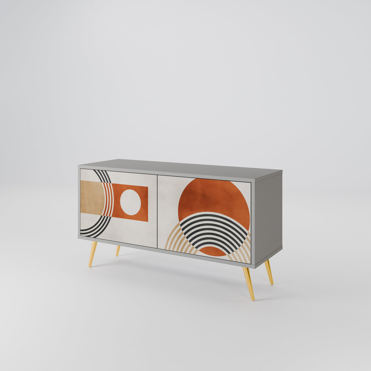 SPACE AROUND Compact 2-Door TV Cabinet