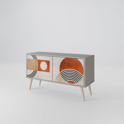 SPACE AROUND Compact 2-Door TV Cabinet