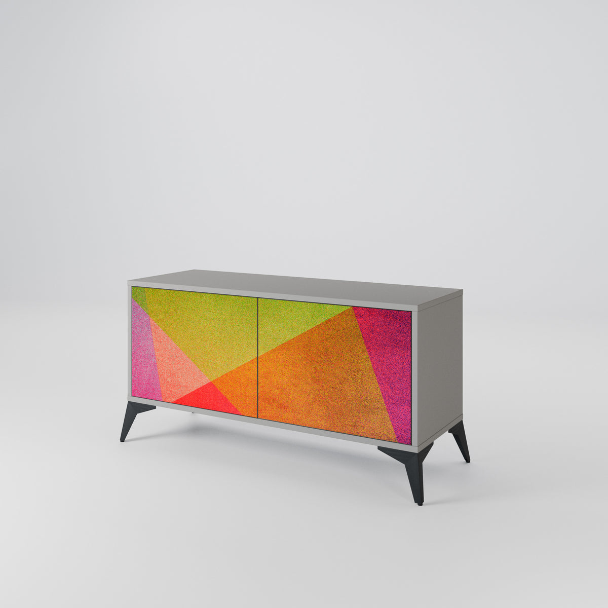 VIVID GEOMETRY Compact 2-Door TV Cabinet