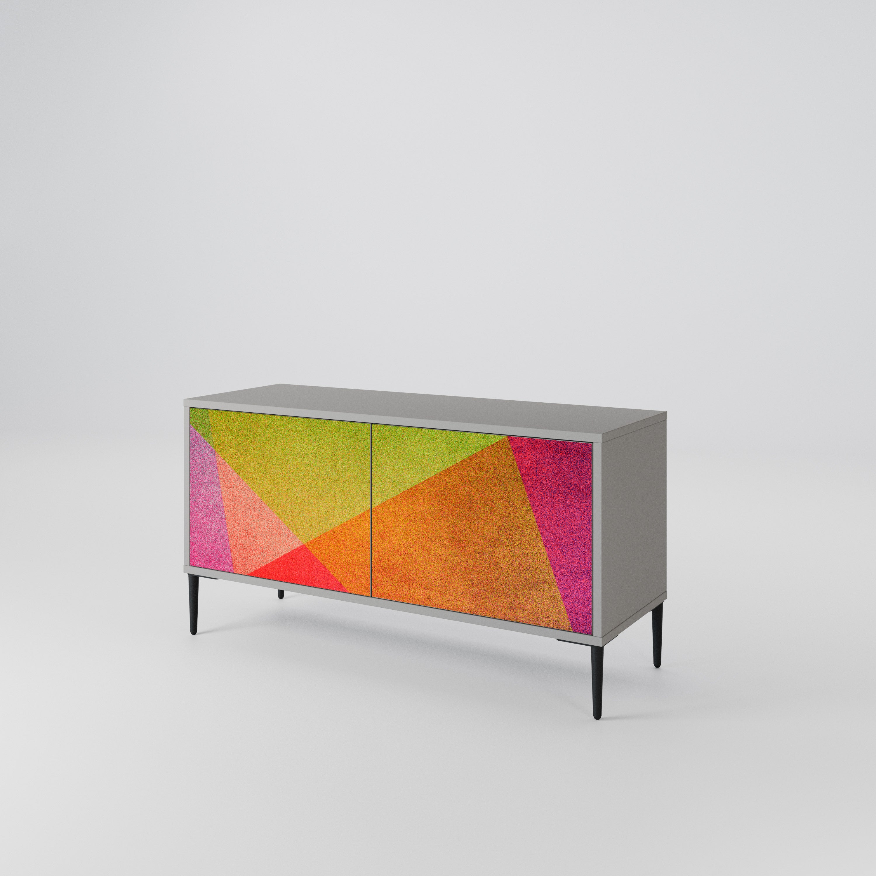 VIVID GEOMETRY Compact 2-Door TV Cabinet