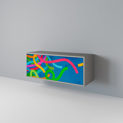 STREAMER TANGLE Compact 2-Door TV Cabinet
