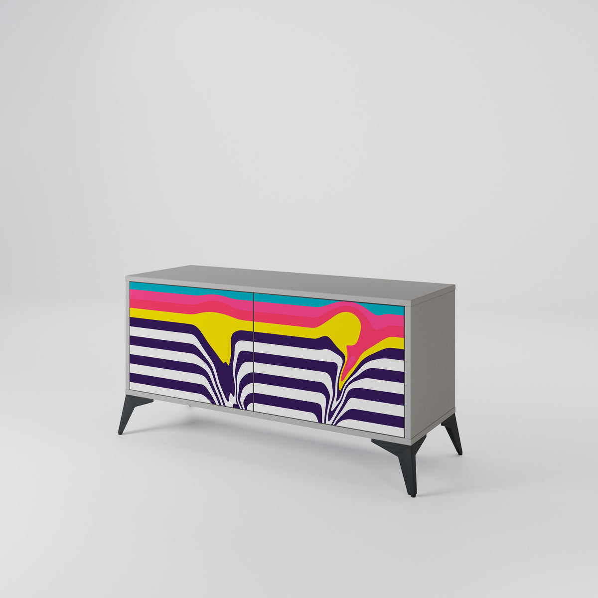 TONE COLLAPSE Compact 2-Door TV Cabinet