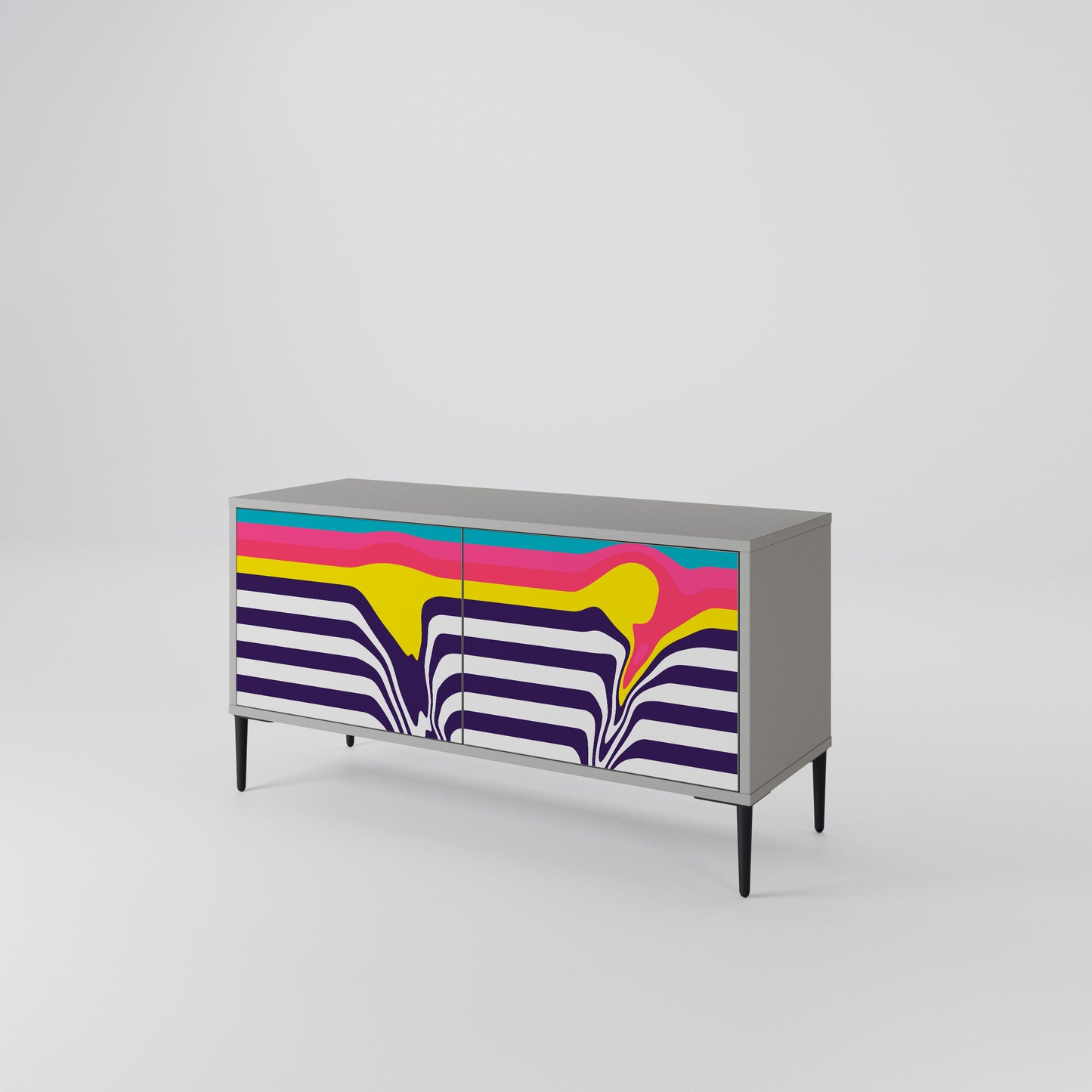 TONE COLLAPSE Compact 2-Door TV Cabinet