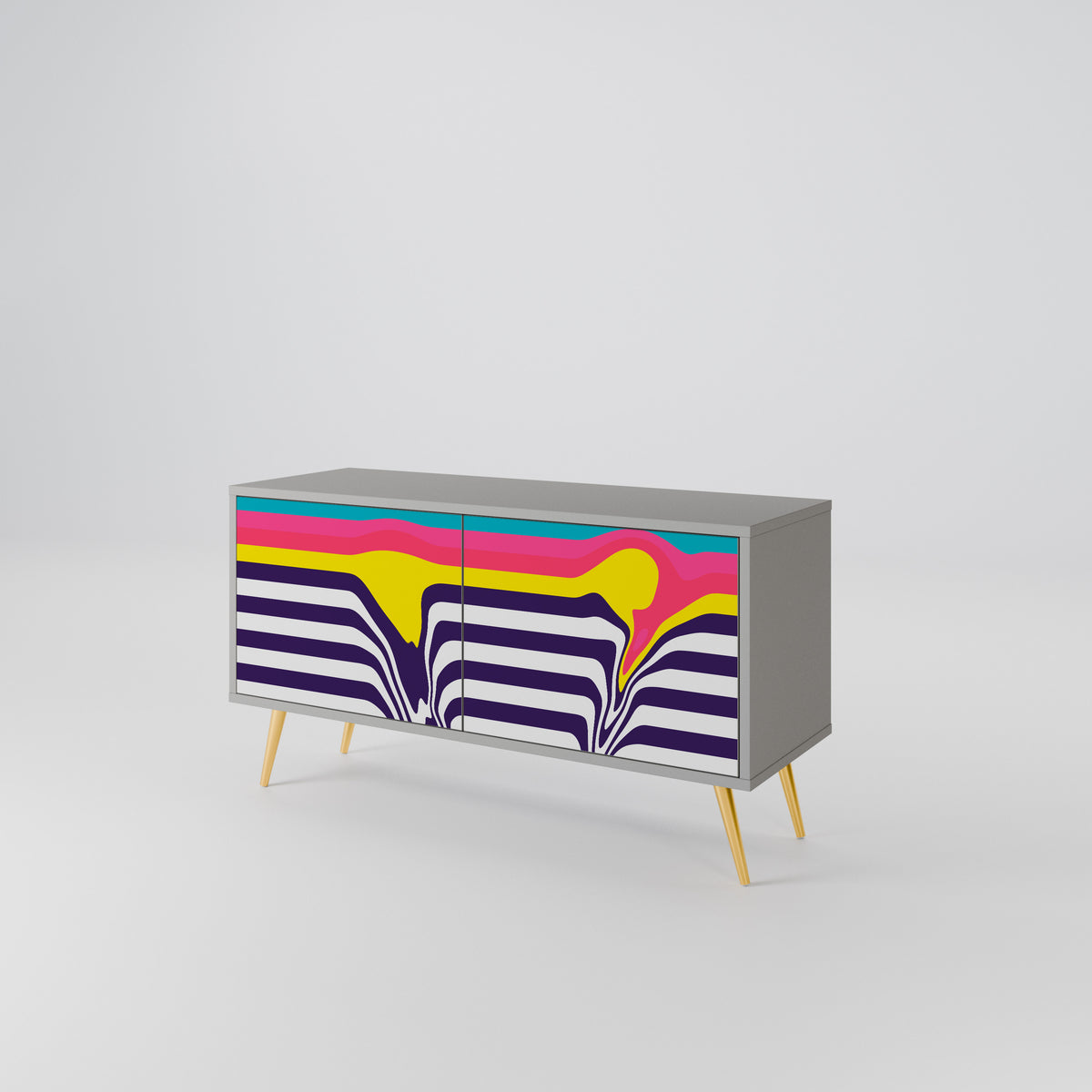 TONE COLLAPSE Compact 2-Door TV Cabinet