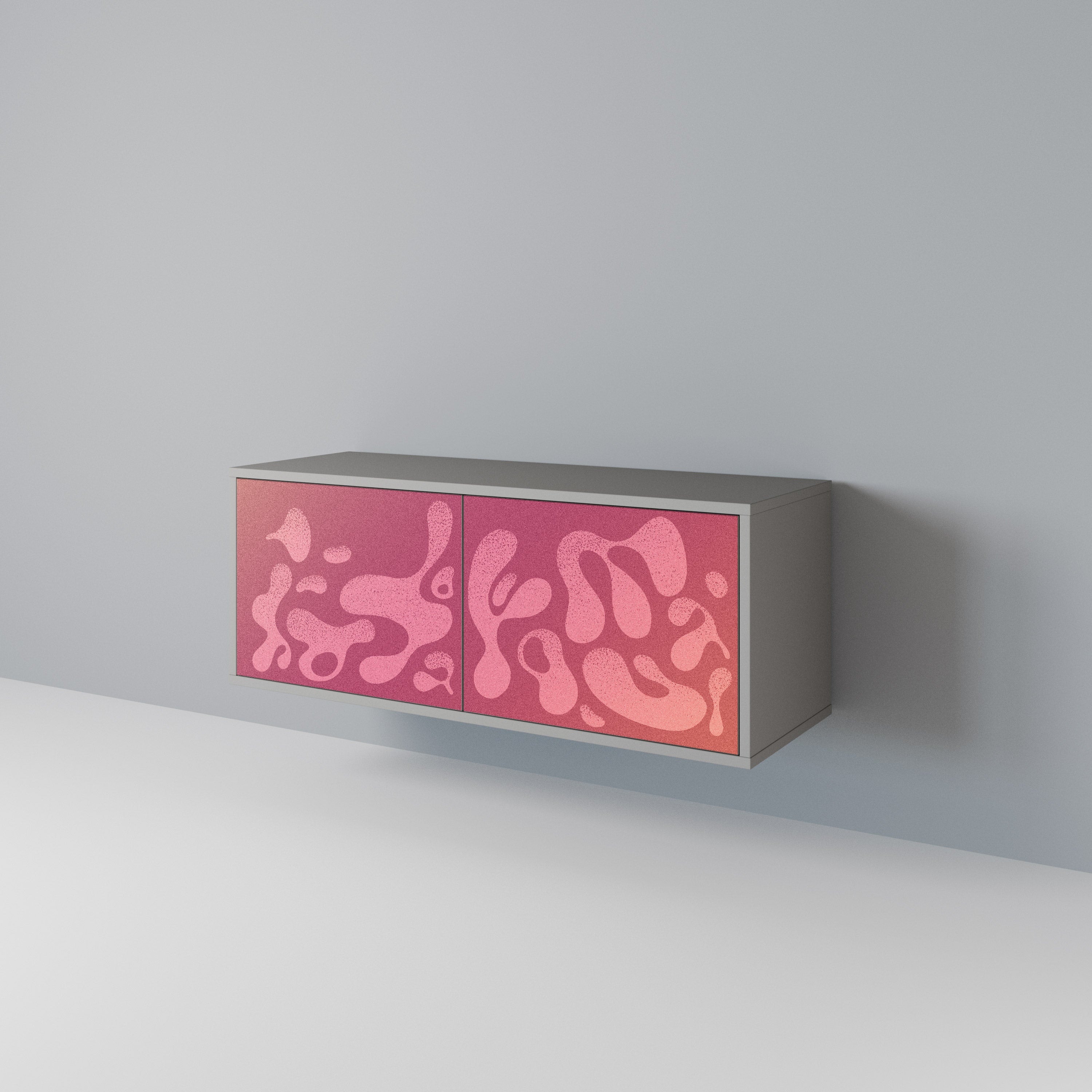 IRREGULAR PINK Compact 2-Door TV Cabinet