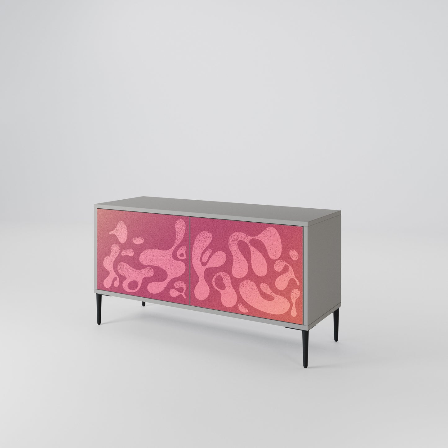IRREGULAR PINK Compact 2-Door TV Cabinet
