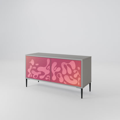 IRREGULAR PINK Compact 2-Door TV Cabinet