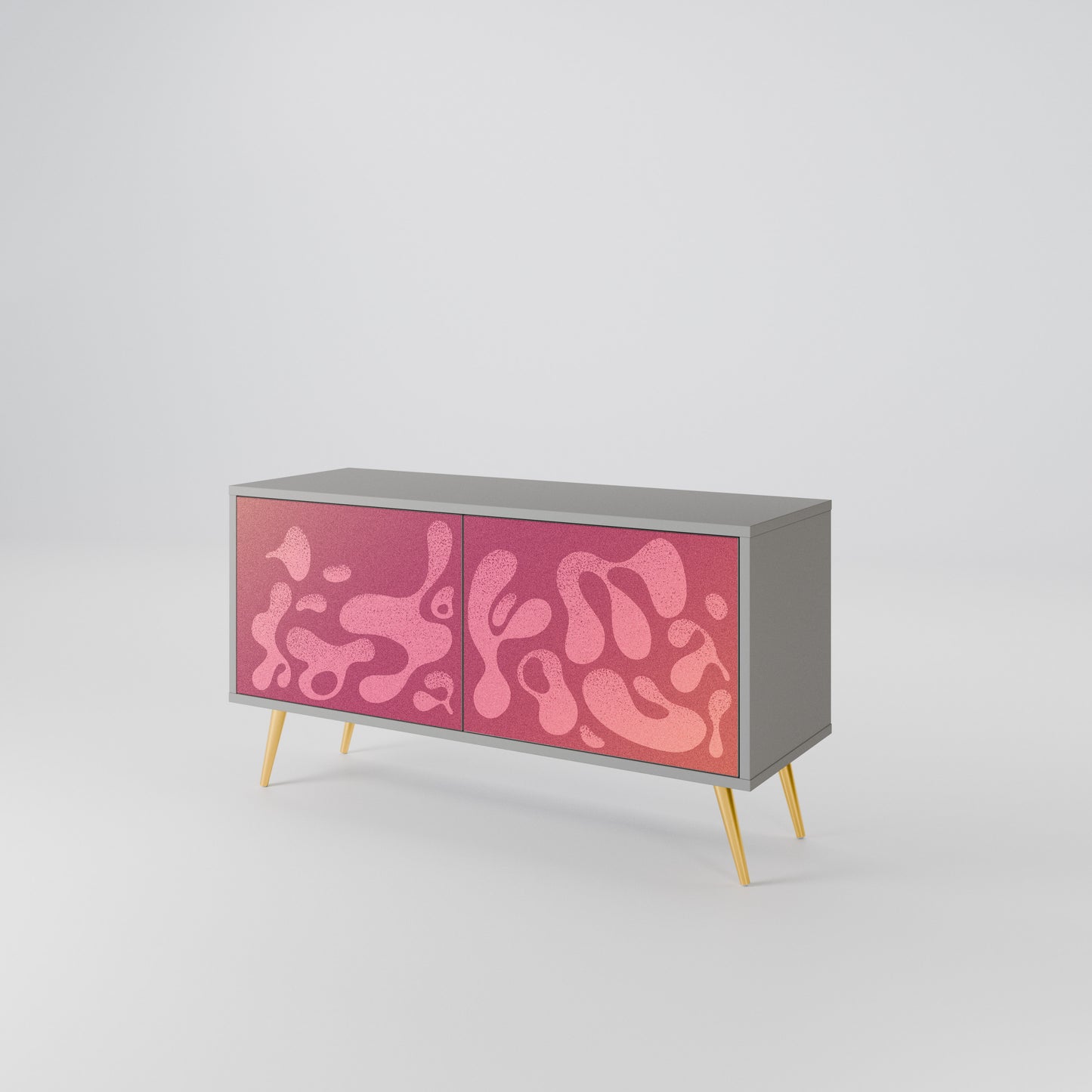 IRREGULAR PINK Compact 2-Door TV Cabinet