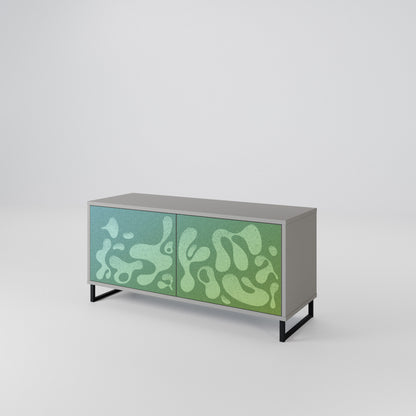 IRREGULAR BLUE Compact 2-Door TV Cabinet