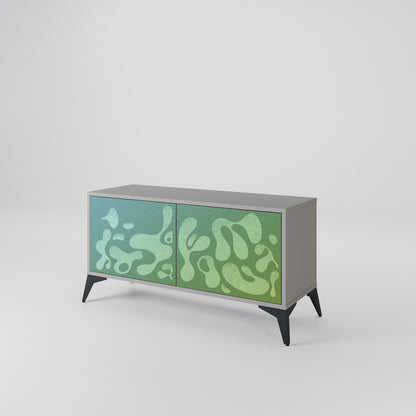 IRREGULAR BLUE Compact 2-Door TV Cabinet